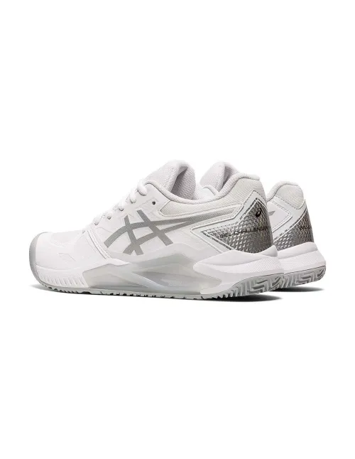 Asics Gel-Challenger 13 Padel Blanco Y Plata Mujer 1042a205-100 | Ofertas de pádel